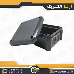 جعبه تقسیم روکار پلاستیکی سهند 10×10 رنگ مشکی