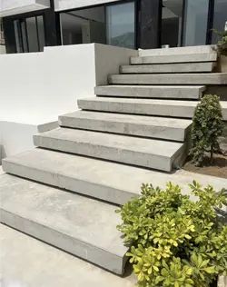 پله بتن اکسپوز کرو دار