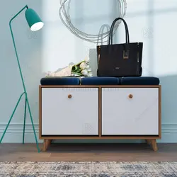 جاکفشی داشبوردی دو درب افقی Elena - طول 98 دستگیره چوبی