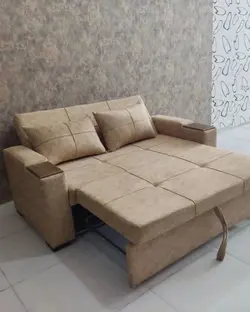 مبل تختخواب شو گرند دسته چوبی - (عرض 140)