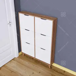 جاکفشی باریک داشبوردی شش درب - (طول 100 عرض 17)