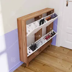 جاکفشی داشبوردی چهار درب فوق باریک - (طول 100 عرض 17)