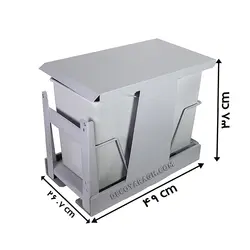 سطل زباله زیر کابینت مدل 839 A