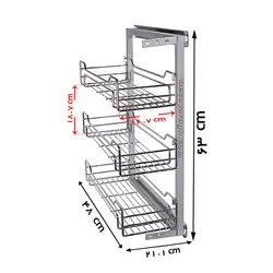 سبد فلزی داخل کابینت مدل A 317