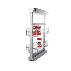 سبد سوپر وسط 2 طبقه مدل A 615 ارتفاع 65-85 سانت یونیت 20 سانت کف توری
