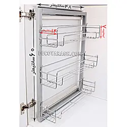 سبد ادویه داخل کابینت سه طبقه ریل پهلو 1103 یونیت 25