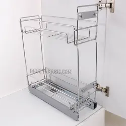 سبد ریلی داخل کابینتی جاادویه ای دو طبقه ریل کف 1203یونیت 25