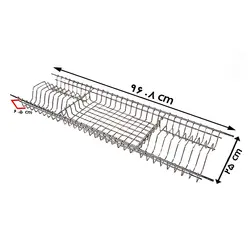 آبچکان استیل 304 بافته کابینت MDF یونیت 100 و 120 سانت