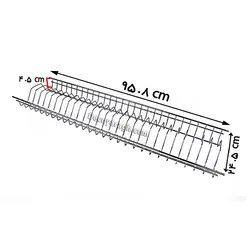 آبچکان آبکاری دو طبقه مدل A 104 یونیت 100 سانت