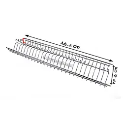 آبچکان آبکاری دو طبقه مدل A 103 یونیت 90 سانت