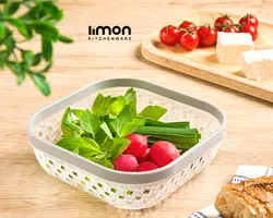 سبد سبزی کوچک طرح بافت لیمون