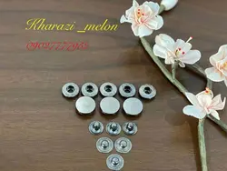 دکمه چهارپارچه زاماک اصل (رنگ دودی)