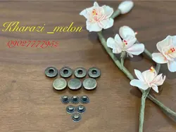 دکمه چهارپارچه فلزی (رنگ زردقلم)