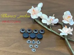 دکمه چهارپارچه روکش دار ( رنگ مشکی)