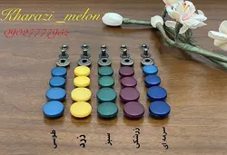 پک ۱۰۰ عددی دکمه چهارپارچه روکش دار ( ۵ رنگ مختلف)