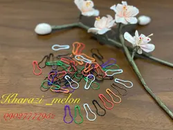 سنجاق قفلی گلابی رنگی