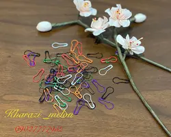 سنجاق قفلی گلابی رنگی