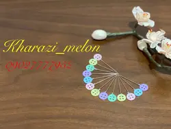 سوزن بلند طرح دار مدل دکمه