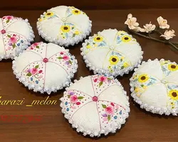 جاسوزنی مخمل گل دوزی شده(کاردست)