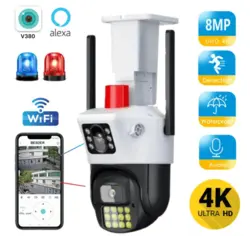 خرید و قیمت دوربین مداربسته اسپید دام 4G سیم کارت خور دو لنزه مدل P38