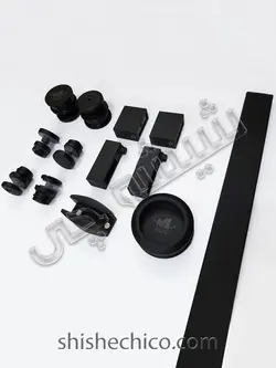 ست یراق کشویی حمومی استیل مشکی 002