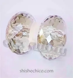 دستگیره تک سوراخ کریستال شیشه سکوریت چرخی شامپاینی 60mm