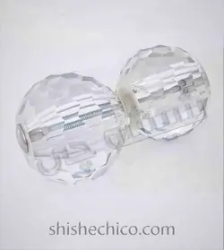 دستگیره تک سوراخ کریستال شیشه سکوریت توپی 60mm