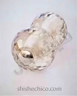 دستگیره تک سوراخ کریستال شیشه سکوریت شامپاینی 50