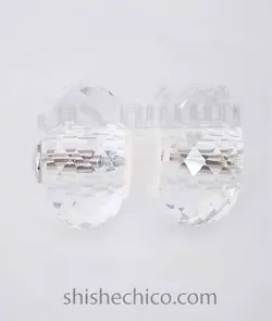 دستگیره تک سوراخ کریستال شیشه سکوریت چرخی 50mm