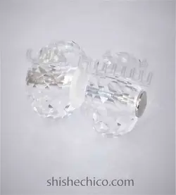 دستگیره تک سوراخ کریستال شیشه سکوریت چرخی 50mm