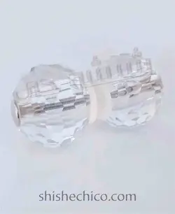 دستگیره تک سوراخ کریستال شیشه سکوریت توپی 50mm