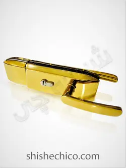 قفل پارتیشنی فرودگاهی طلایی شیشه سکوریت