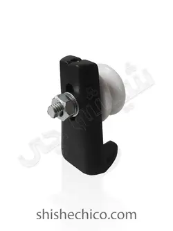 غلتک فریم مشکی شیشه سکوریت ایمن یراق