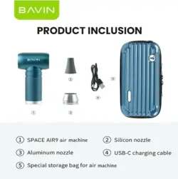 جت فن دمنده قوی شارژی باوین مدل BAVIN F831 Turbo Fan