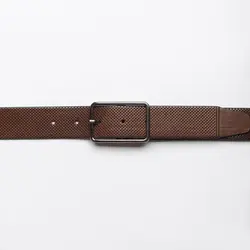 کمربند 3.5-تک لایه سگک دو طرفه سوزنی | کمربند 3.5 مردانه | خانه چرم تبریز