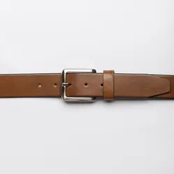 کمربند 4-تک لایه ساده | کمربند 4 سانت مردانه | خانه چرم تبریز