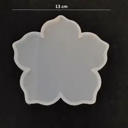 قالب سیلیکون رزین زیر لیوانی گل کد 721 - اپوکسی کار