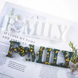 قالب سیلیکونی حروف FAMILY کد 526 - اپوکسی کار