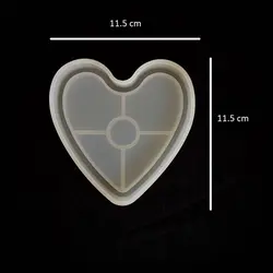 خرید قالب سیلیکون زیرلیوانی قلب لبه دار 724 - اپوکسی کار