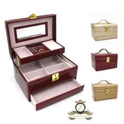 جعبه کلکسیون جواهر و کیف آرایشی مدل H