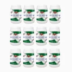 کود سوپر آمین 80% مولتی کم - 12 قوطی یک کیلوگرمی