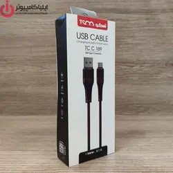 کابل تبدیل USB به USB-C تسکو مدل TCC189 طول 1 متر - ایلیا کامپیوتر