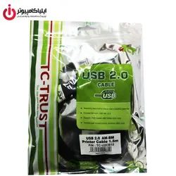 کابل پرینتر USB2.0 برند تراست مدل TC-U2CB15 به طول 1.5متر - ایلیا کامپیوتر