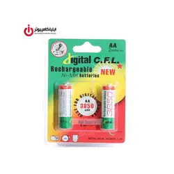 باتری قلمی Alkalain برند Digital C.F.L بسته 2 عددی با ظرفیت 3850mAh - ایلیا کامپیوتر