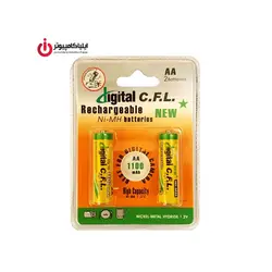 باتری قلمی Alkalain برند Digital C.F.L بسته 2 عددی با ظرفیت 1100mAh - ایلیا کامپیوتر