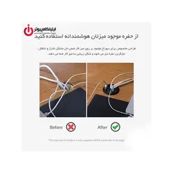 هاب USB3.0 چند منظوره حفره ای رومیزی برند اوریکو مدل DESK-2U1C - ایلیا کامپیوتر