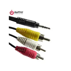 کابل مبدل صدا و تصویر جک 3.5 میلی متری به RCA برند دی نت به طول 1.5 متر - ایلیا کامپیوتر