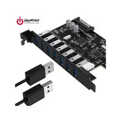 هاب USB3.0 هفت پورت PCI برند اوریکو مدل PVU3-7U-V1 - ایلیا کامپیوتر