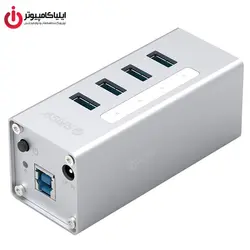 هاب USB3.0 آداپتوری چهار پورت اوریکو مدل A3H4-NBC - ایلیا کامپیوتر