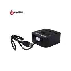 هاب USB2 به همراه کارت ریدر همکاره برند مچر مدل MR-139 - ایلیا کامپیوتر